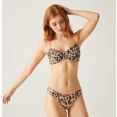 Brown Bikini Tops Regatta Women's Versatile Aceana Iii Bikini Top Leopard Print, Brown