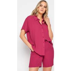 LTS Tall Pink Textured Shirt Tall Women's Shirts & Blouses