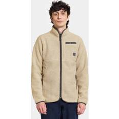 Beige - Herre Klær Didriksons Phoenix Fullzip Jacket - Beige/Dunkelgrau/Schwarz