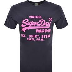 Superdry Neon Vintage Logo T-shirt - Blauw Grootte