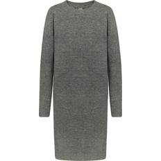 Gråa - Knälånga klänningar DreiMaster Knitted Dress - Dark Grey