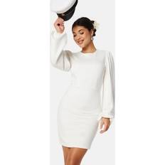 Bubbleroom Klær Bubbleroom Idalina Puff Sleeve Dress White