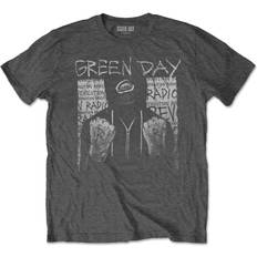 Black - Skiing Tops Green Day Ski Mask T-Shirt Charcoal