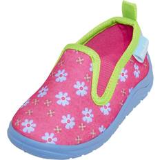 Roze Instappers Playshoes Pantoffels Fuchsia Bloemetjes - Maat