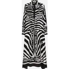 Cebra Ropa Dolce & Gabbana Zebra-print crepe de chine caftan