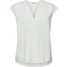 Esprit Dame Bluser Esprit Bluse - Lysegrøn/Offwhite