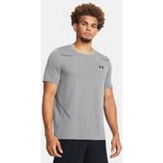 Nylon T-shirts Under Armour Vanish Grid Short Sleeve T-shirt Seamless Grey Man