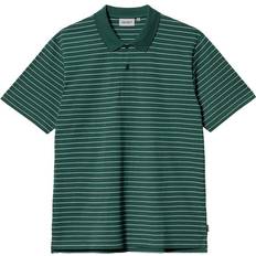 Carhartt WIP Work In Progress Green Cason Polo 21A Cason Stripe, Ch