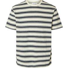 Stripes T-shirts Selected Striped Cotton T-shirt