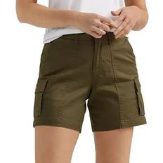 Lee Women Shorts Lee Women's Ultra Lux TO GO Cargo Shorts, 10, Green