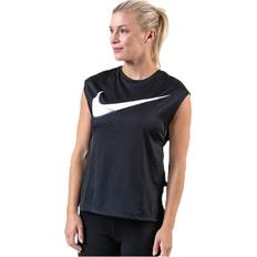 Vaatteet Nike Top SS Rebel GX Juoksu - White/Black