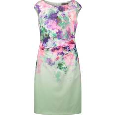 Vera Mont Floral Pattern Dress Green