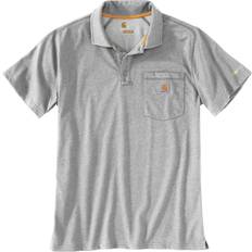 Carhartt Force Delmont Pocket Polo, T-Shirt Hellgrau