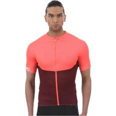 POC Overdele POC Essential XC Zip Tee Pink, Male, Tøj, T-shirt, Cykling, Lyserød