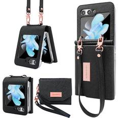 XIMAND Samsung Galaxy Z Flip 5 Wallet Case