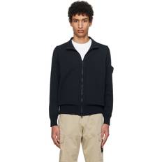 Cardigans Stone Island Navy Rolled Edge Cardigan