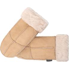 Beige - Women Mittens Nordvek Womens Sheepskin Mittens 308-100