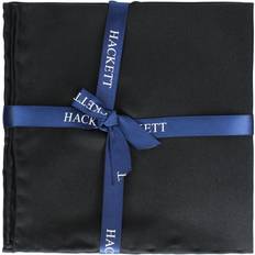 Zakdoeken Hackett London Plain Satin Mens Black Hank Handkerchiefs One