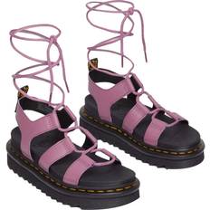 Dr. Martens Nartilla Leather Gladiator Sandals - Muted Purple