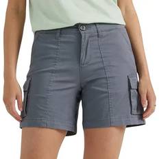 Lee Women Shorts Lee Women's Ultra Lux TO GO Cargo Shorts, 18, Grey