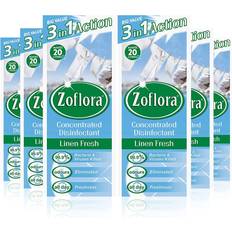 Zoflora Linen Fresh 6pc 500ml, Concentrated Antibacterial Disinfectant, All Purpose Cleaner, Surface Cleaning