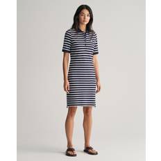 Gant Robes Gant Striped Shield Ss Pique Polo Dress -