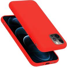 Cadorabo Red Case for Apple iPhone 13 PRO Cover Protection TPU Silicone Gel