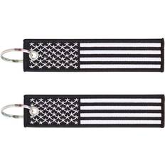 American Flag Keychain Tag with Key Ring & carabiner Keys, cars, Motorcycles, Backpacks, Luggage, gifts