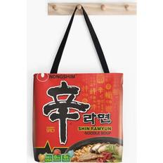 BearLad Tote Bags Nongshim Shin Ramyun Spicy Grocery for School Library Gym