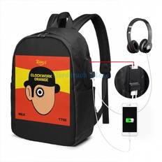 Funny Graphic print Terrys Clockwork Orange USB Charge Backpack men School bags Women bag Travel laptop bag Multicoloured