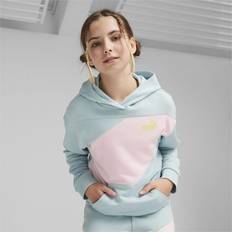 Puma POWER Colourblock Hoodie Teenager Für Kinder, Blau, Größe: 164, Kleidung