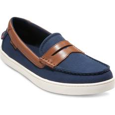 Low Shoes Cole Haan Nantucket 2.0 Penny Loafer in Navy Blazer Canvas