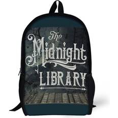 BearLad Backpacks The Official Midnight Library Logo! 17inch School Bag