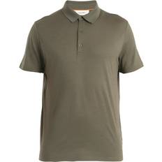 Men - Merino Wool Polo Shirts Icebreaker Merino Tech Lite III S/S Polo Merino shirt S, olive