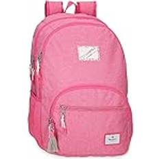 Pepe Jeans Luna Schulrucksack mit zwei Fächern Rosa 32x44x22 cm Polyester 30.98L