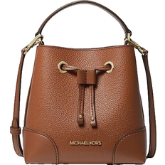 Michael Kors Bucket Bags Michael Kors Mercer Small Pebbled Leather Bucket Bag - Brown