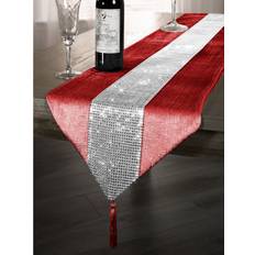 Velvet Tablecloths Canora Grey Crushed Velvet Embossed Sparkle Diamante Tablecloth Black