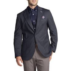 Ribfluweel Blazers TailorByrd Mens Solid Textured Blazer Blue