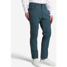 Men - Turquoise Pants Kenneth Cole Men's Slim-Fit 5-Pocket Tech Pants Teal