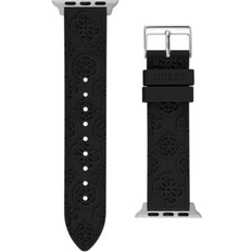 Guess Women's Black Logo Silicone Strap 42mm, Band