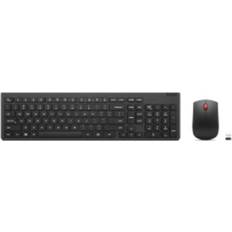 Lenovo Nordisk Tangentbord Lenovo Essential Wireless Combo Keyboard & Mouse Gen2 Black Danish