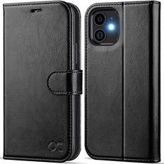 Ocase iPhone 12 Mini Case, Premium PU Leather iPhone 12 Mini 5G Wallet Case [TPU Inner Shell][RFID Blocking][Kickstand][Card Holder] Flip Phone Cover