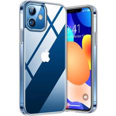 Military Defend Diamond Clear iPhone 12 Case iPhone 12 Pro Case, 12X Anti-Yellowing, 5X Military Grade Shockproof, Slim Thin Hard Anti-Explosion Back