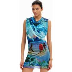 Clothing Desigual M. Christian Lacroix tulle mini dress BLUE