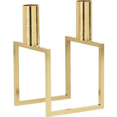 Métal Porte-bougies Audo Copenhagen Bougeoir Line - Laiton - Gold Porte-bougie 16cm