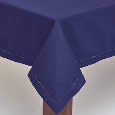 Blue Tablecloths Homescapes Plain Cotton Tablecloth Blue