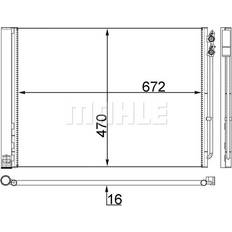 Mahle Kondensor Klimaanlæg AC 567 000S