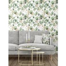 Muriva Green Wallpapers Muriva Eucalyptus Green