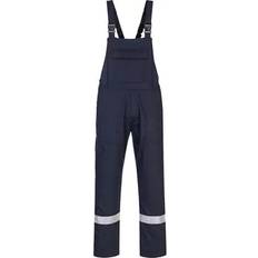 5XL Work Pants Portwest Bizweld Iona Bib & Brace Navy