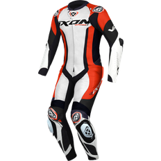 Motorcycle Suits Ixon VORTEX MC Leather Suit White-Black-Red